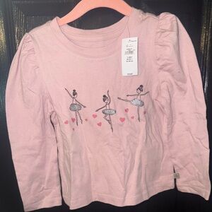 2 GAP Pink Ballerina Long Sleeve Tees 3T